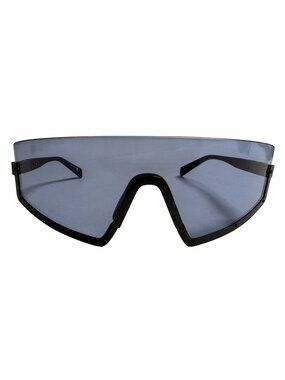 WESTWARD LEANING STUN D-FRAME MATTE-ACETATE SUNGLASSES IN BLUE
